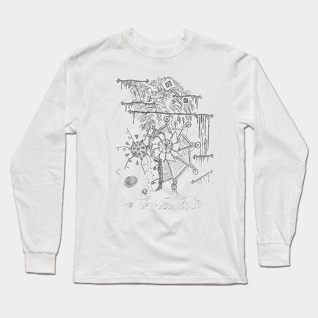 q13: tower city running on windmills Long Sleeve T-Shirt by dy9wah